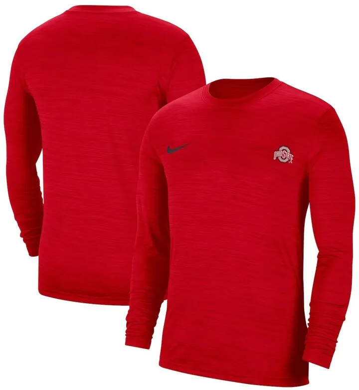 Men's Nike Scarlet Ohio State Buckeyes Velocity Legend Performance Long Sleeve T-shirt