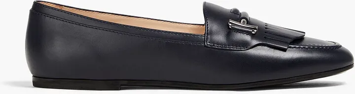 Double T leather loafers