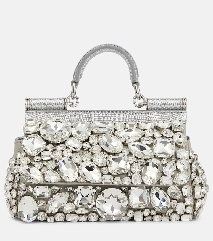 x Kim Sicily Small embellished shoulder bag