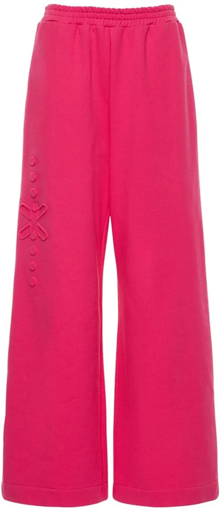 Cotton jersey wide sweatpants