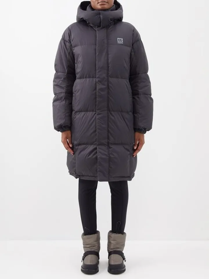 Dyngja Hooded Quilted Down Ski Jacket