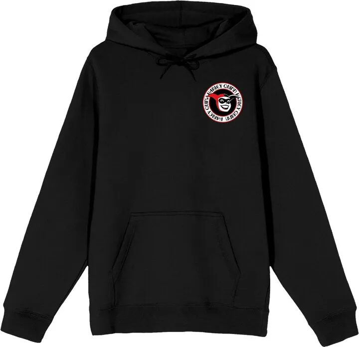DC Comic Book Batman Red Circle Main Character Men's Black Hoodie-3XL