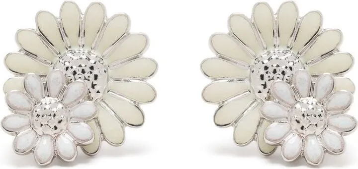 sterling silver Layered Daisy earrings