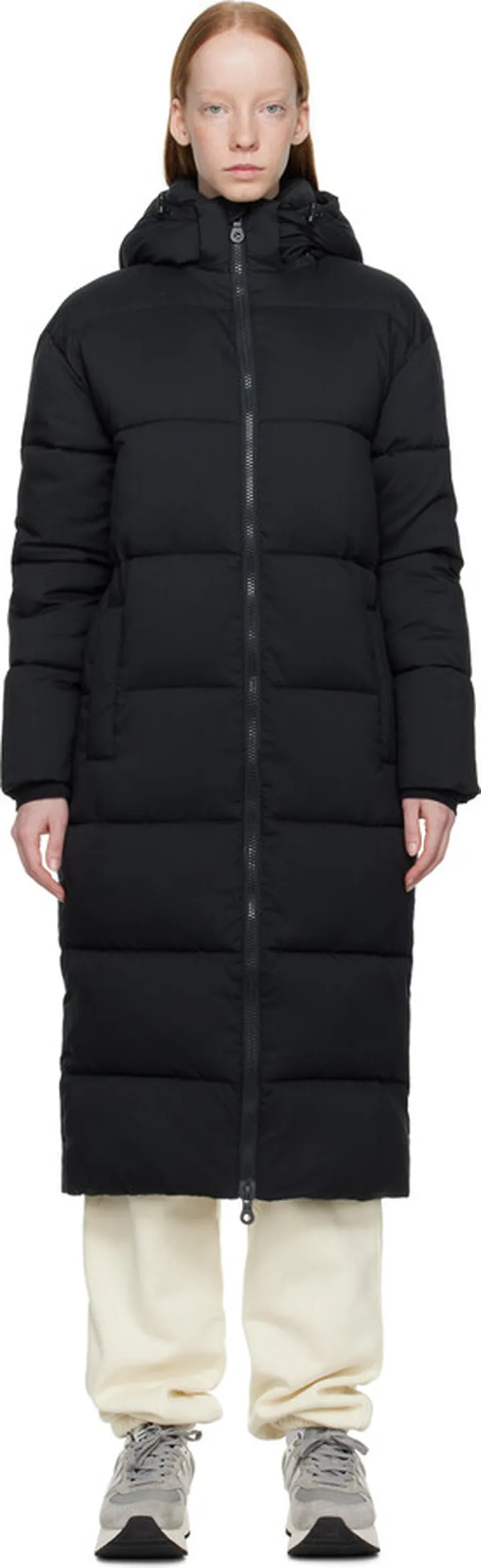 Girlfriend Collective Black Long Puffer Coat