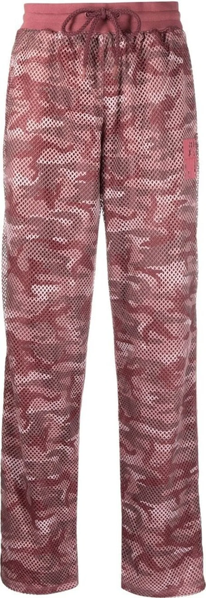 Camouflage-Print Mesh Joggers
