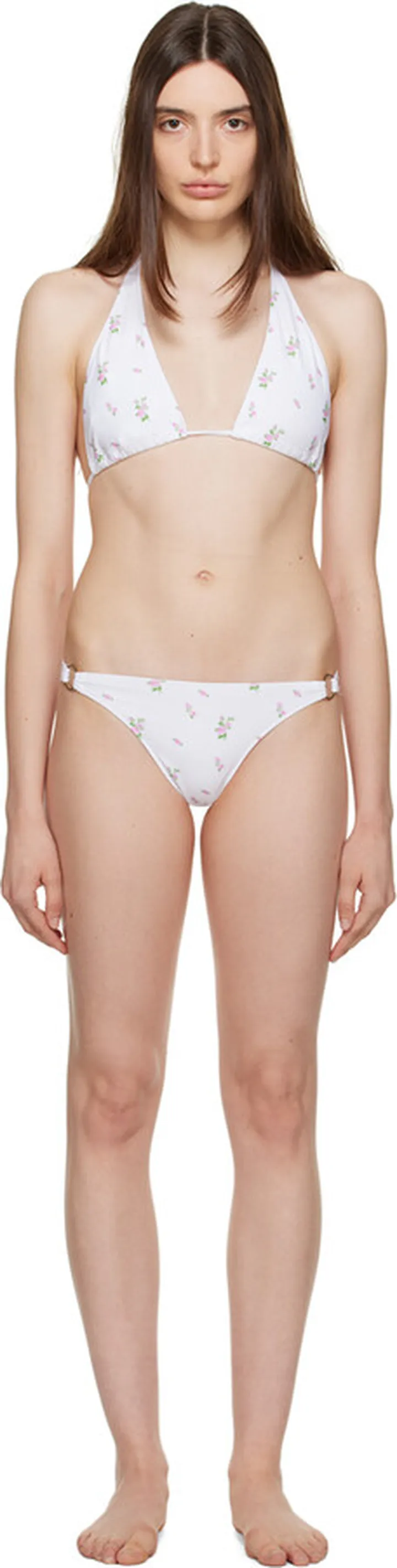 TheOpen Product White Floral Bikini