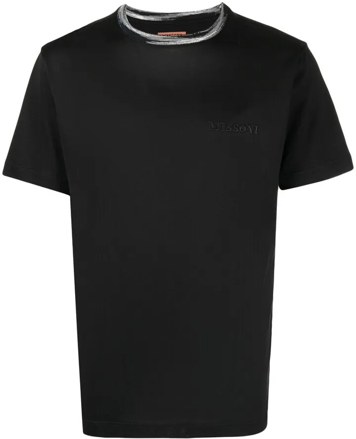 logo embroidered cotton T-shirt
