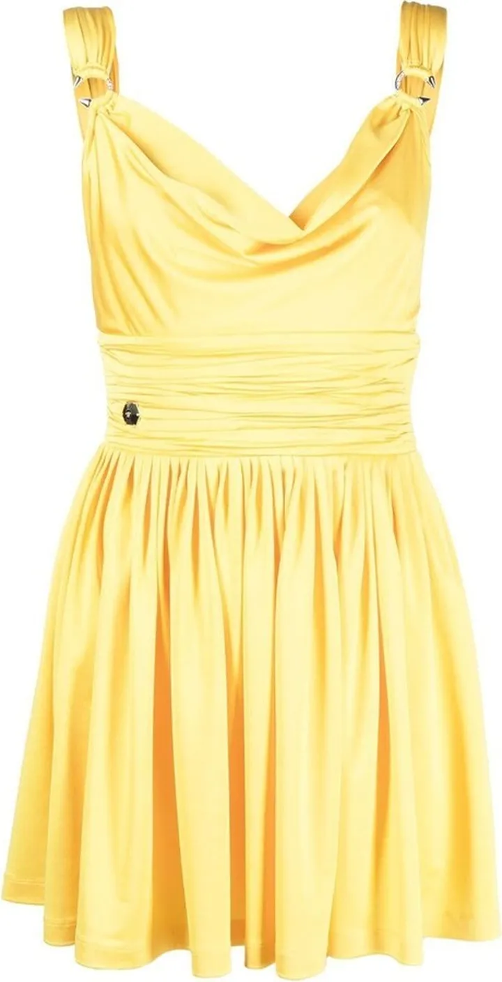 Gathered Waist Mini Dress