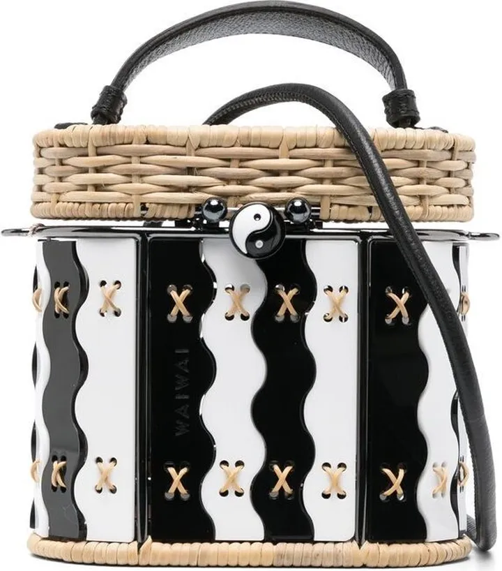 Copan striped crossbody bag