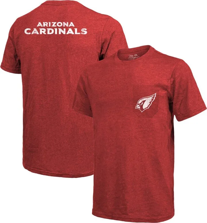 Arizona Cardinals Tri-Blend Pocket T-shirt - Cardinal