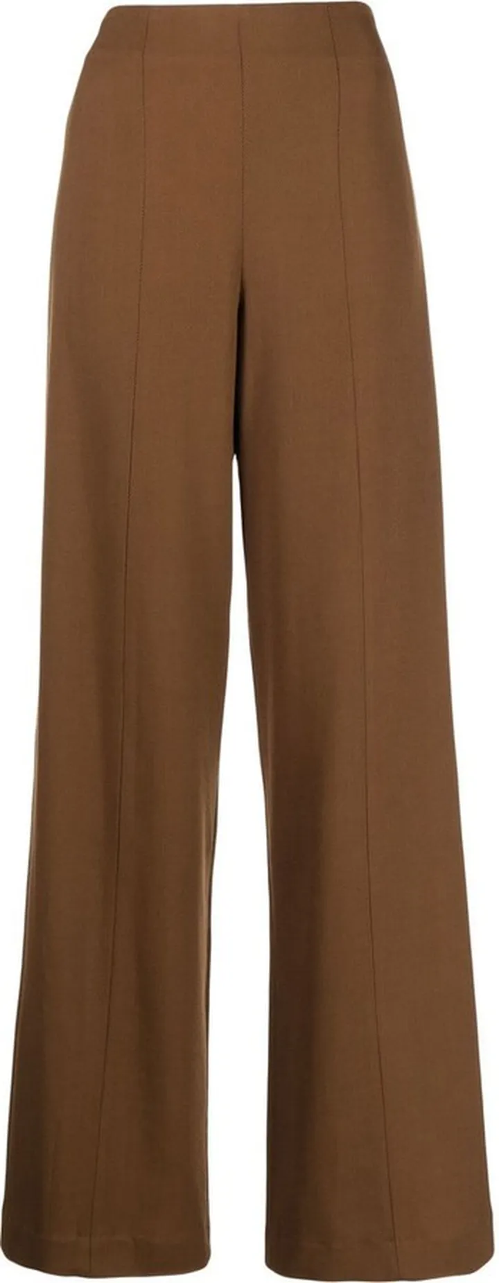 High-Waisted Straight Trousers