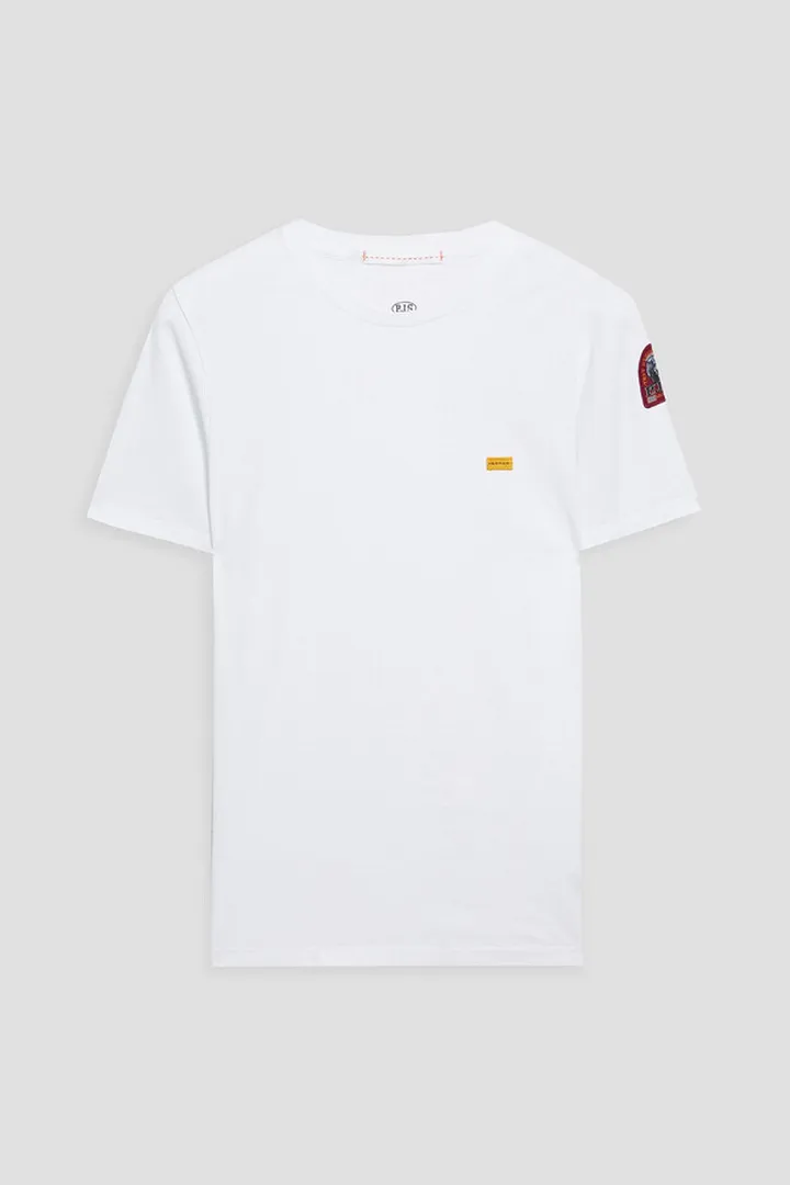 Appliquéd cotton-jersey T-shirt