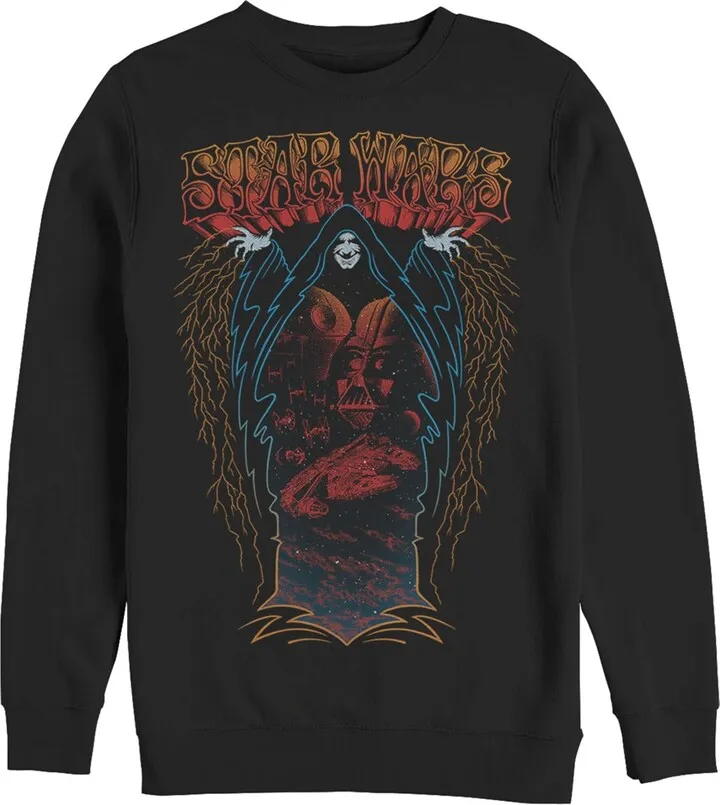 Men's Star Wars Emporer Vader 70's Rock Band Sweatshirt - Black - Medium