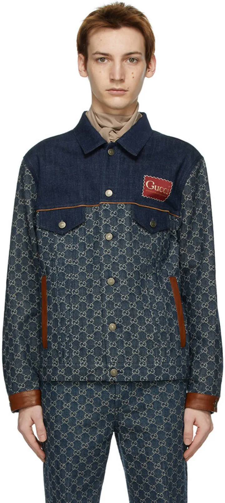 Gucci Indigo GG Denim Jacket