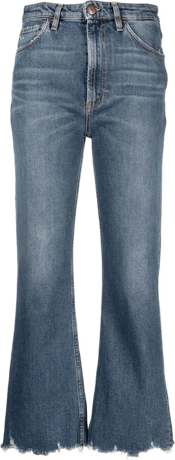 High-Waisted Slim-Cut Jeans