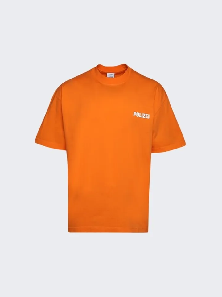 Polizei T-Shirt Orange