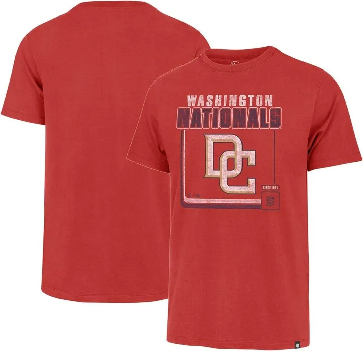 Men's '47 Brand Red Washington Nationals Borderline Franklin T-shirt