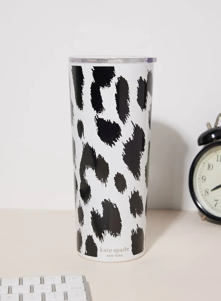 Stainless Steel Tumbler, Modern Leopard