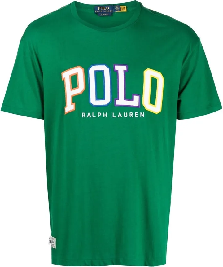 logo-patch jersey cotton T-shirt
