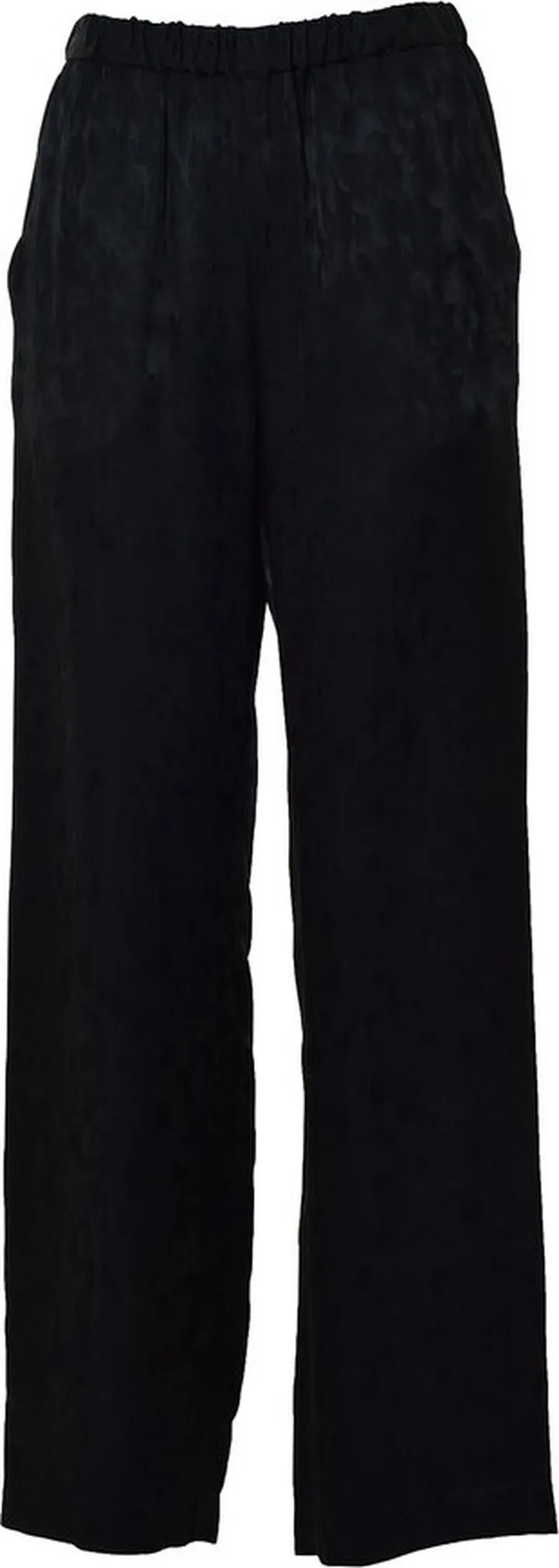 MSGM Elasticated Waistband Straight-Leg Satin Trousers