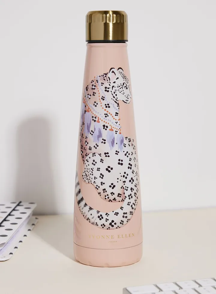 Yvonne Ellen Stainless Steel Bottle - Cheetah