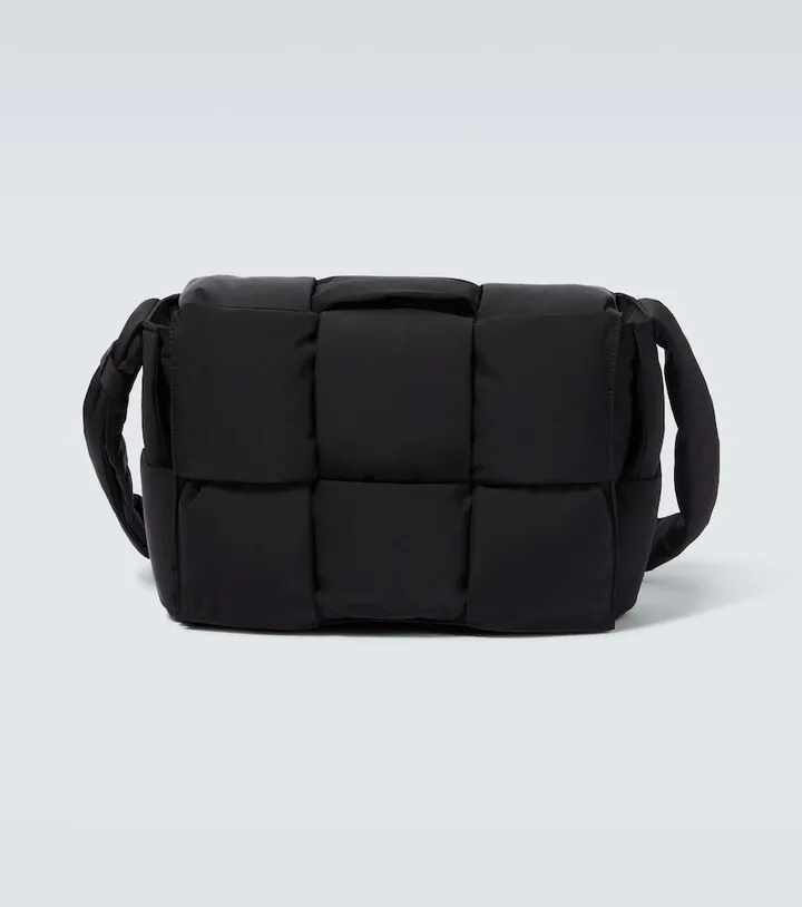 Padded Tech Cassette woven shoulder bag