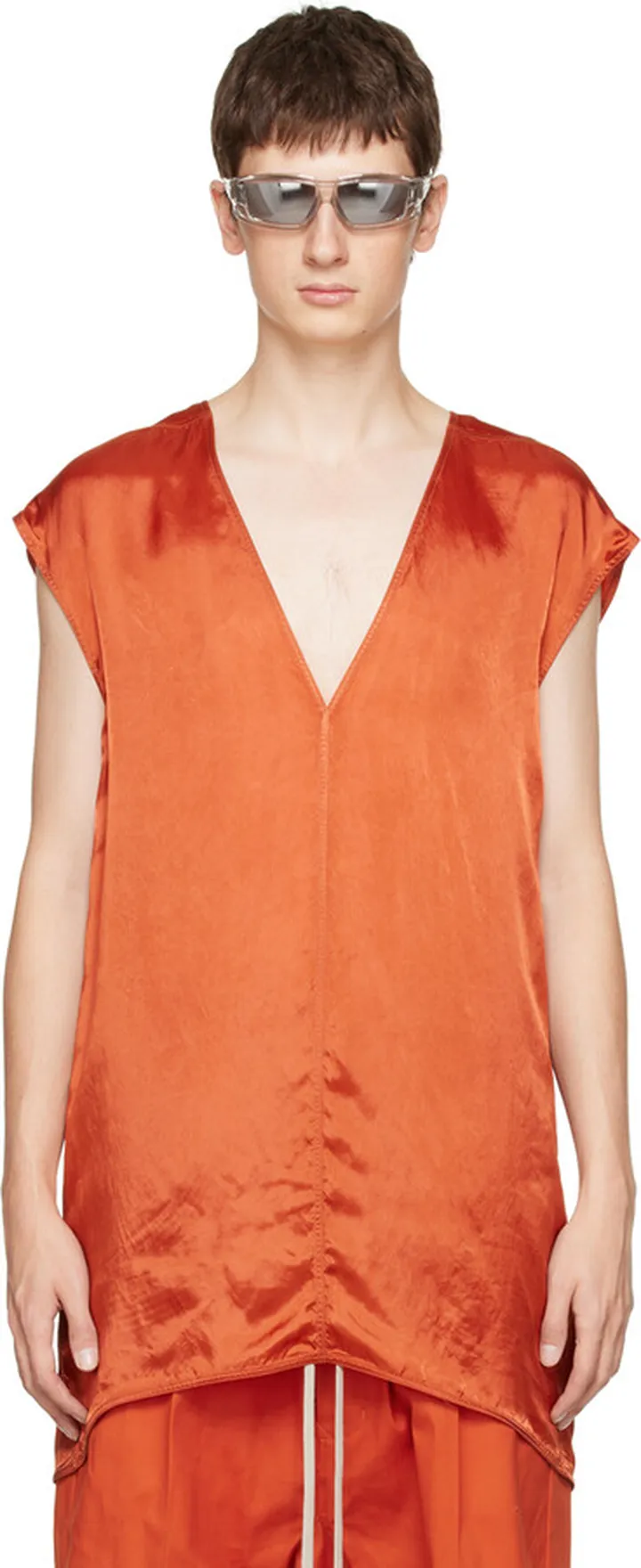 Rick Owens Orange Dylan T-Shirt