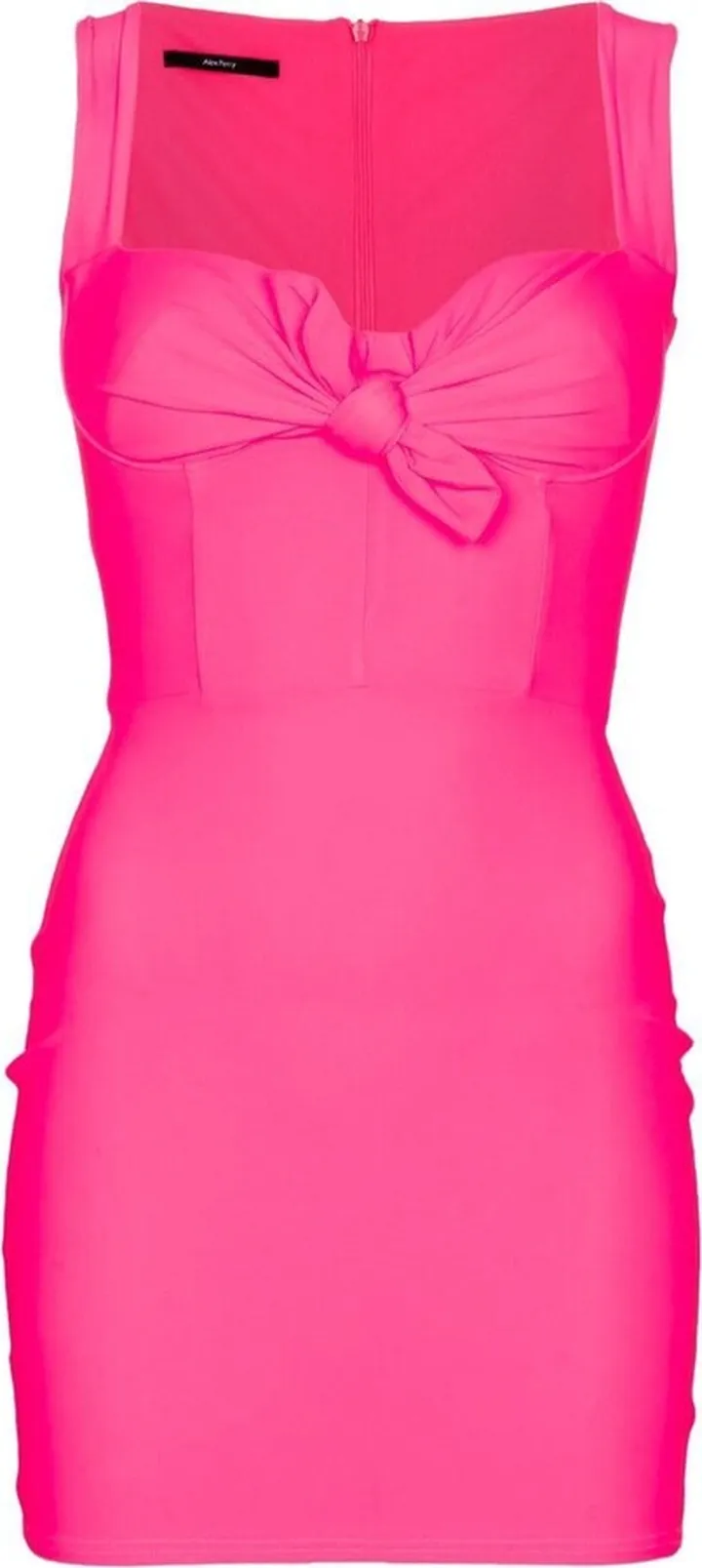 Orin knot-detail ruched mini dress