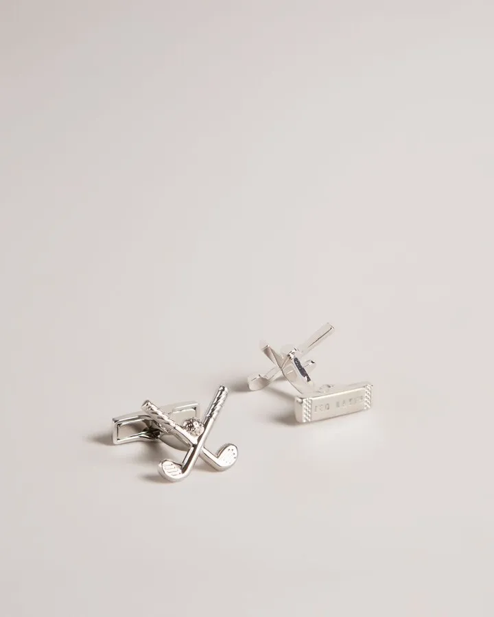 Golf Cufflinks in Silver