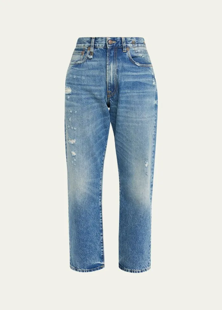 Distressed Boyfriend Jeans