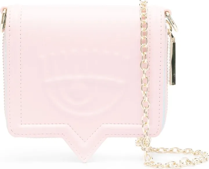 Eyelike-motif shoulder bag