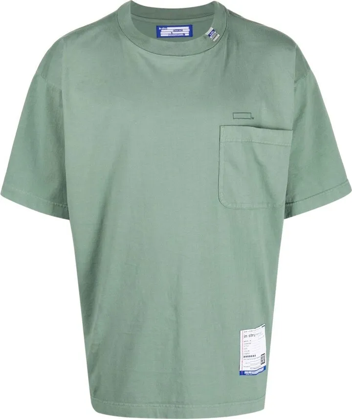 logo-patch cotton T-shirt