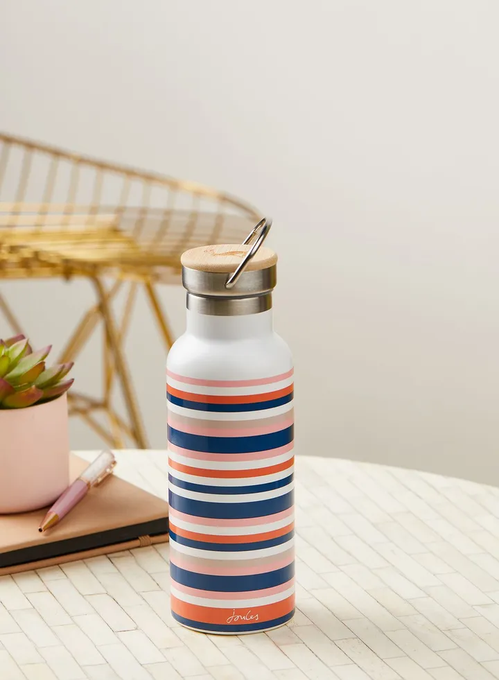 Stripes Metal Water Bottle