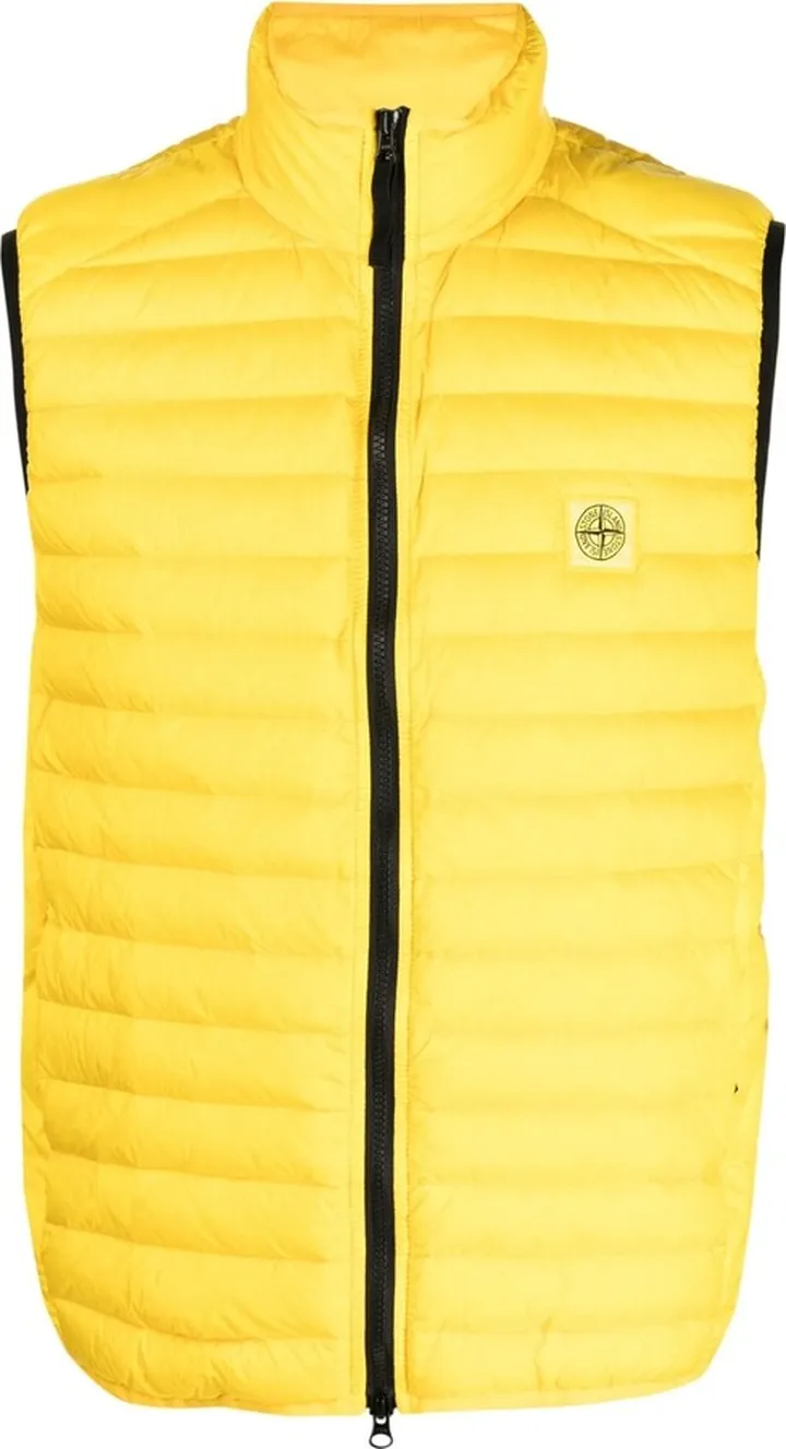 Tape-Detailing Quilted Gilet