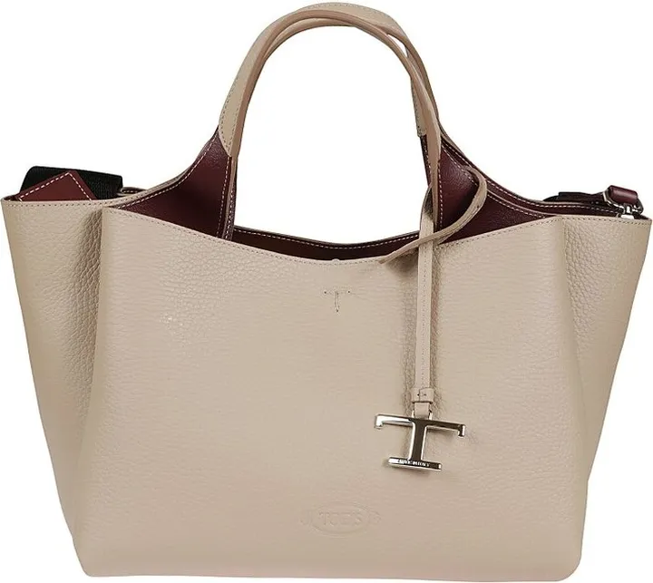 Tod's Logo Embossed Tote Bag