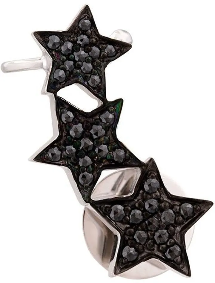 STASIA Triple Star diamond right ear cuff