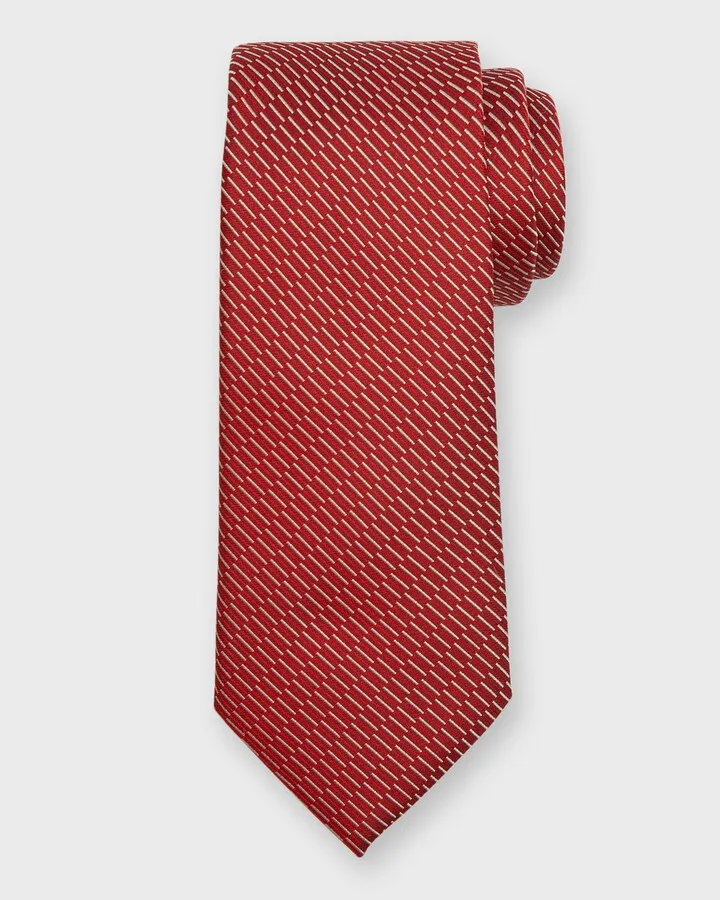 Men's Deco Stripe Silk Tie