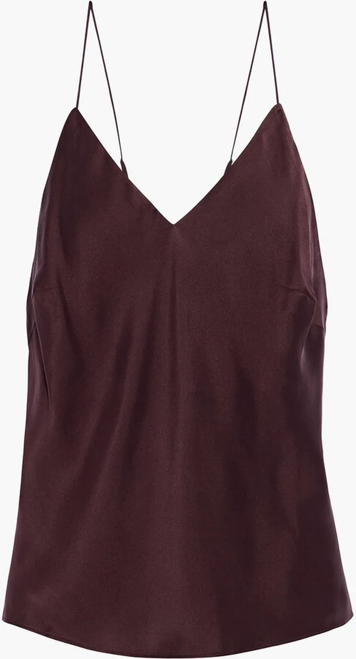 Tali washed stretch-silk camisole