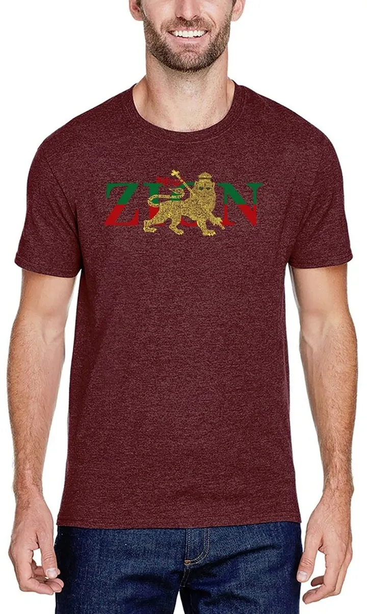 Men's Premium Blend Word Art Zion-One Love T-shirt