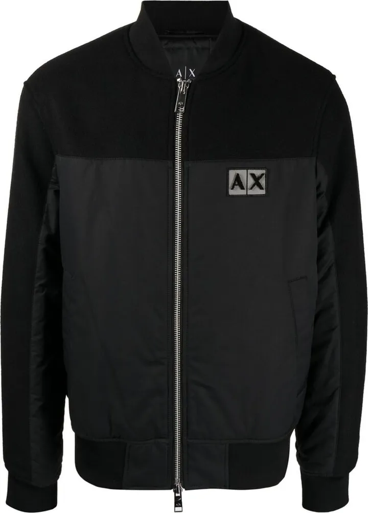 Contrast-Panel Bomber Jacket