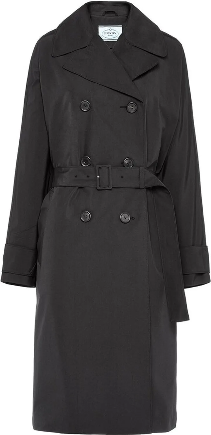 Technical Poplin Double-Breasted Raincoat