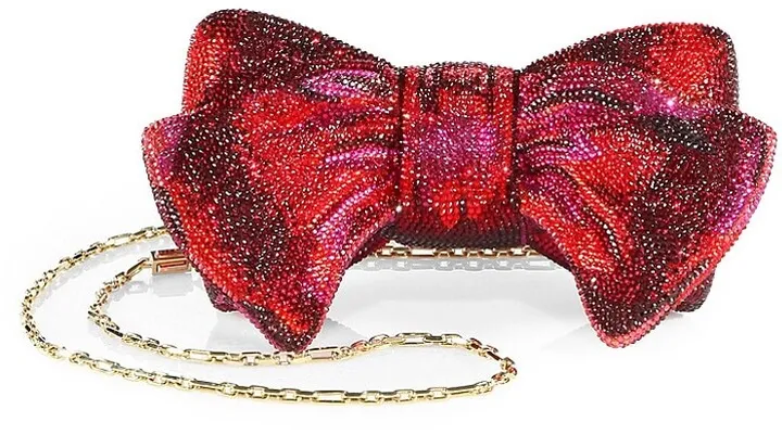 Just For U Bow Crystal Clutch