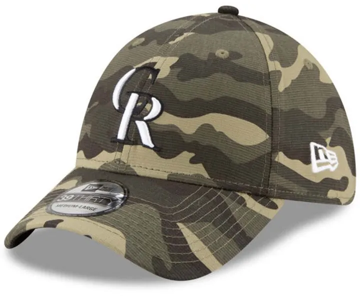 New Era Colorado Rockies 2021 Armed Forces Day 39THIRTY Cap
