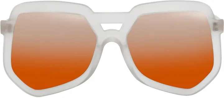 55mm Clip Aviator Hexagonal Sunglasses