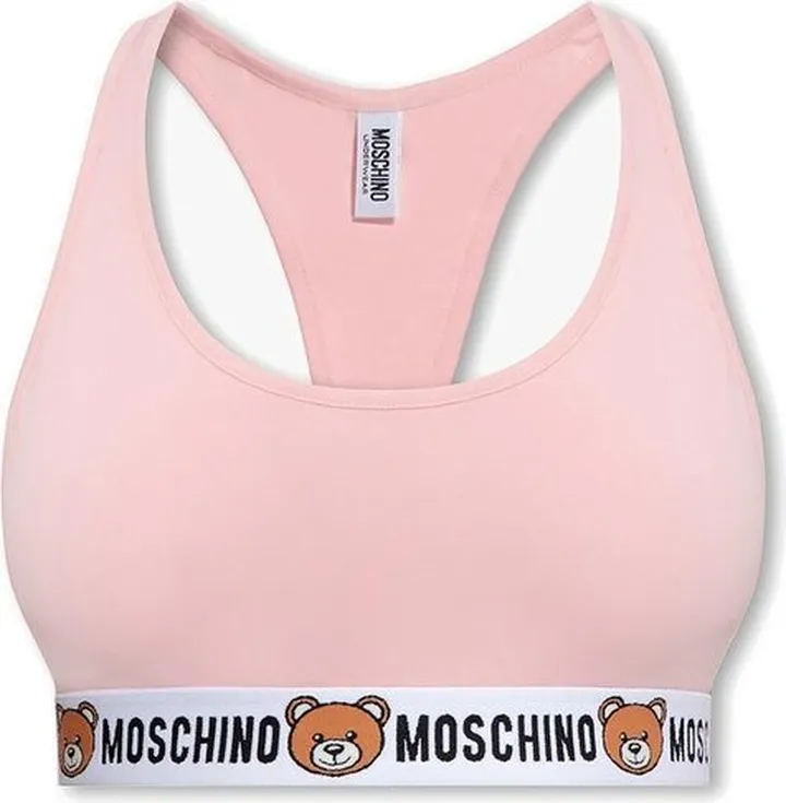 Moschino Teddy Bear Scoop Neck Sports Bra