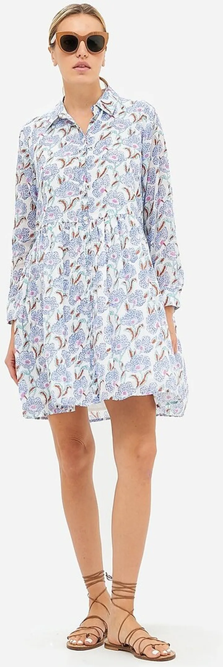 OLIPHANT™ long-sleeve mini shirtdress