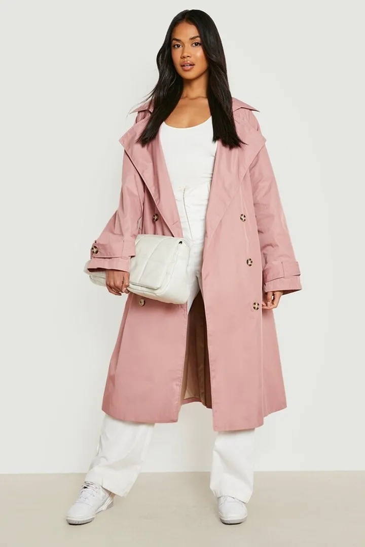 Oversized Luxe Belted Trench Coat