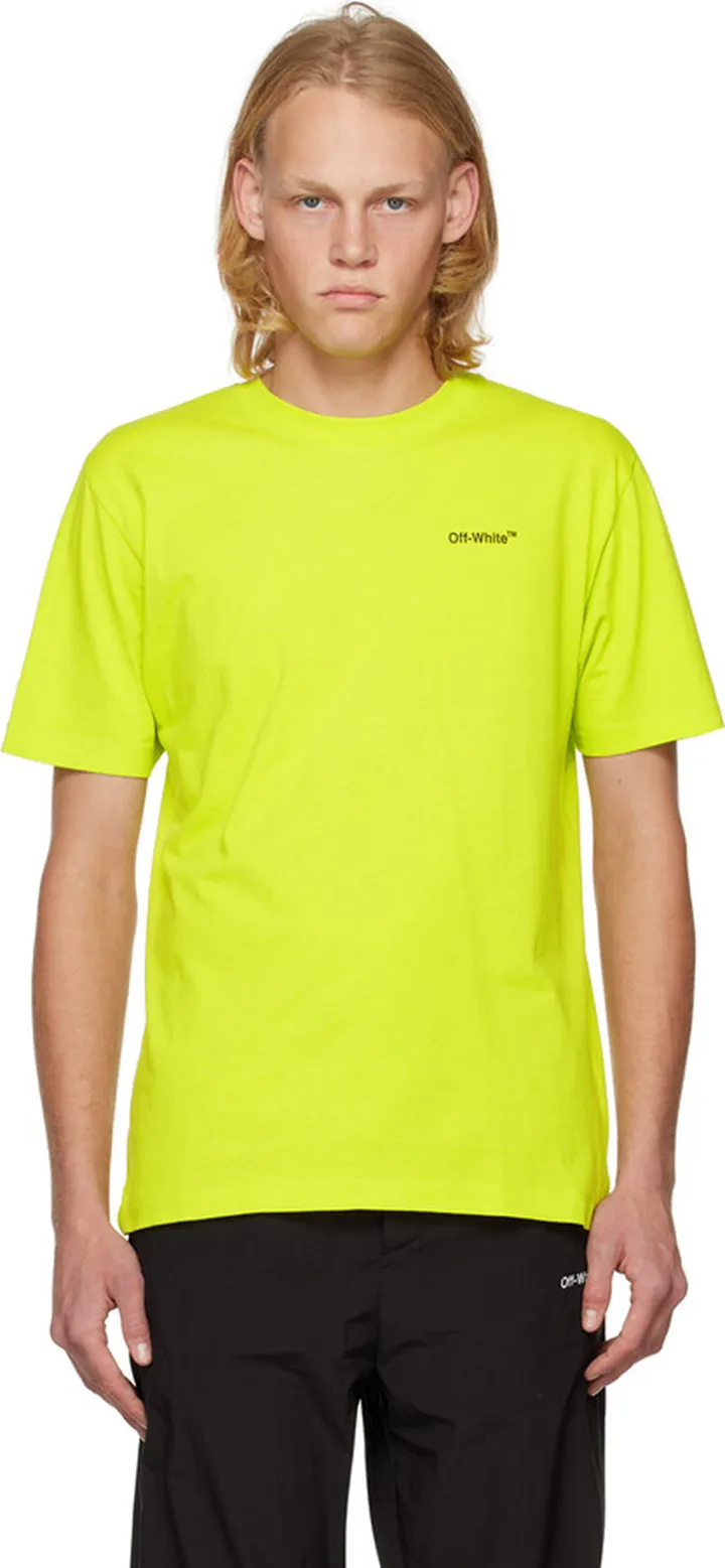 Off-White Yellow Printed T-Shirt