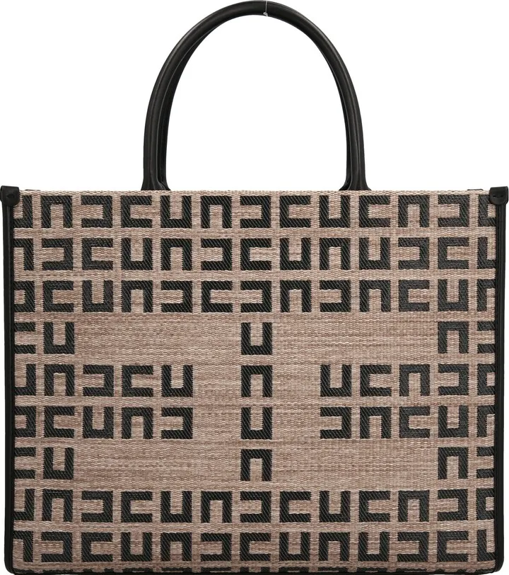 Midi Raffia Shopping Bag