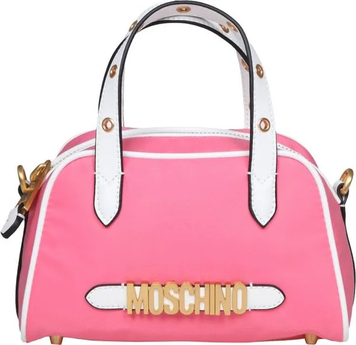 Moschino Logo Lettering Zipped Tote Bag